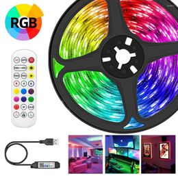 Strips SMD DIY 5V LED Light Quality Decoration Lighting USB Controller Ribbon Lamp For Festival Party Bedroom RGB BackLight