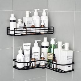 Bathroom Shelves Shelf Kitchen Organizer Corner Frame Iron Shower Caddy Storage Rack Shampoo Holder For Accessories 221007