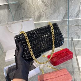 5A Shoulder Bag Golden Chain Designer Crocodile Fashion Wallet Quality Crossbody For Women Classic Famous Brand Shopping Purses 220315