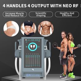 Electric Muscle Stimulator Slimming Machine Electromagnetic Slim Beauty Fat Burning Cellulite Loss Spa Equipment Muscle Training System Emslim RF Sculpting