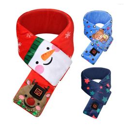 Bandanas Heated Scarf Adjustable Heating Outdoor Camping USB Christmas Warming Winter For Boys Girls Kids