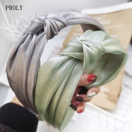 Headbands PROLY New Fashion Women's Hair Accessories Wide Side Fresh Turban Girls Spring Summer Headwear Casual Soft Headband Hairband T221007