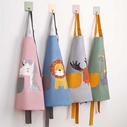 Bibs Burp Cloths Baby Bibs Apron Child Kids Painting Cooking Baking Pinafore Food Waterproof Toddle Boys Girls Kitchen Smock Sleeve Bib Clothes T221008