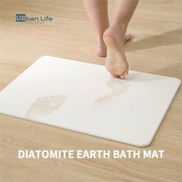 Bath Mats URBANLIFE Diatomite Diatomaceous Earth Super Absorbent Non Slip Quick Drying Shower Rug Door Home Floor 221007