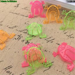Party Games Crafts 10PCS Jumping Frog Hoppers Game Kids Party Favour Birthday Party Toys for Girl Boy Goody Bag Pinata Fillers 4.3 4.3cm T221008