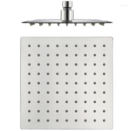 Bathroom Shower Sets -Square Stainless Steel Head Rainfall Chrome High Pressure Ultra-Thin Sprayer 200X200mm