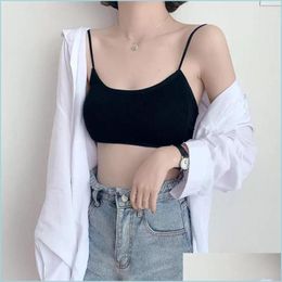 Other Household Sundries Women Sexy Back Strap Cross Camisoles Tube Top Yoga Sports Bra Vest Breathable Crop Tops Active Brassiere Dr Dhodq