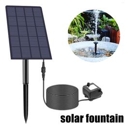 Garden Decorations 2.5W DIY Solar Water Pump With 6 Nozzles Power Fountain Kit Brushless Motor For Outdoor Yard Patio