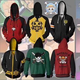 Moletons Masculinos Moletons Anime One Piece Moletons Pulôver com Impressão 3D Macaco D Luffy Ace Sabo Shanks Law Battle Agasalho Agasalho Casual T221008