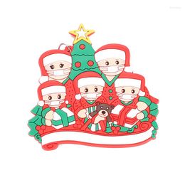 Christmas Decorations 2022 DIY Party Decoration With Handwriting PVC Personalized Year Xmas Hanging Pendants Santa Claus Ornaments