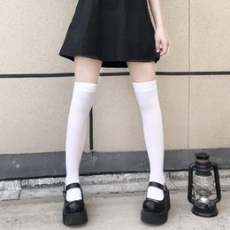 Women Socks Mid-length Japanese Jk Female Cute Velvet Black Stovepipe Summer Thin Section Over-the-knee White Calf