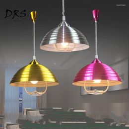 Pendant Lamps Nordic Billiard Table Lifting Chandelier Lighting Chess Card Room Luminaria Lamp Simple Creative