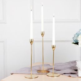 Candle Holders European Style Metal Simple Wedding Decoration Bar Party Living Room Decor Home Table stick 221007