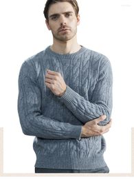 Men's Sweaters LINYXIN 2022 Men Sweater Merino Wool Autumn Winter Warm Cashmere Pullover Knitted Fashion Pull Top