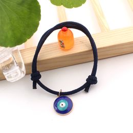 S3234 Fashion Jewelry Turkish Evil Eye Bracelet Blue Eye Pendant Adustable Knot Rope Bracelets