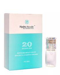 Portable Hydra Needle Micro Needles Applicator Glass Bottle Serum Injection into Skin Reusable Skin Rejuvenation Anti-Aging Microneedles