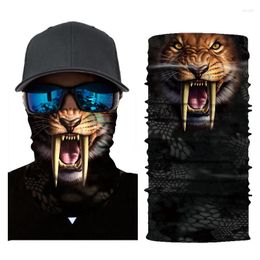 Bandanas 3D Animal Seamless Balaclava Magic Scarf Heaewear Outdoor Sports Ski Fishing Cycling Hiking Mask Neck Gaite