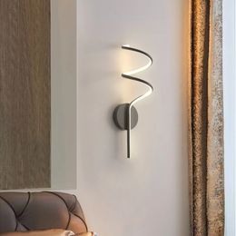 New LED wall light bedroom bedside lamp Nordic minimalist corridor aisle Wall lamps creative living room background sconces