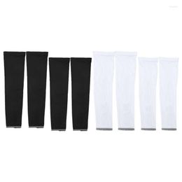 Knee Pads 1 Pair Breathable Mesh Arm Warmer With Reflective Strap Sunscreen Covers Outdoor Sports Fitness Running Cycling Sleeves