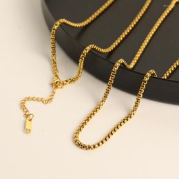 Chains KouCh 40 5cm Luxury Dubai Chain Necklaces Gold Color Beads Classic Boho Collier For Woman Matching Jewelry Waterproof