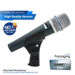 Professional Instrument Wired Microphone BETA57A Super-Cardioid BETA57 Dynamic Mic For Performance Live Percussion