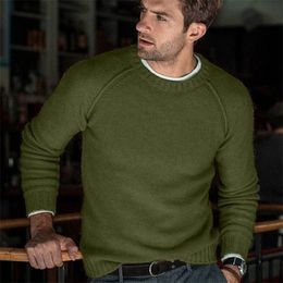 Mens Sweaters Autumn Winter Solid Sweater Men Casual Slim Fit Mens Knitted Sweaters Comfort ONeck Knitwear Pullover Men S3XL Pull Homme 221008