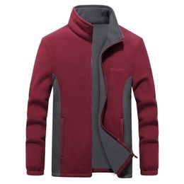 Men's Jackets Fleece Autumn Spring Large Size Big and Tall Men Clothing Liner Cardigan Plus Coat Male 9XL 8XL 7XL 6XL 221007