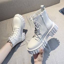 Boots Platform Women Shoes For Winter Ankle Sexy Punk Motorcycle Woman Booties 221007