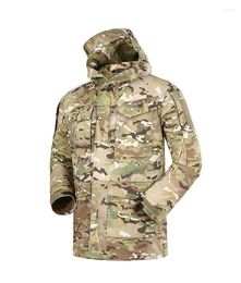 Hunting Jackets Hooded Tactical Jacket For Men Outdoor Military Army Coat Camoflauge Waterproof Windbreaker