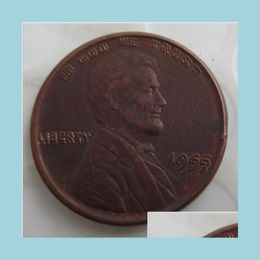 copper prices UK - Arts And Crafts Us One Cent 1955 Double Die Penny Copper Copy Coins Metal Craft Dies Manufacturing Factory Price Sfdf Drop Del Brhome Otb8T