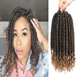 12 Inch Senegalese Spring Twist Hair 60g/pack Loose Ends Synthetic Hair Crochet Braiding Hair Extensions LS27