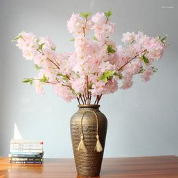 Decorative Flowers Year's Large Cherry Blossom High Branch Imitation Flower Wedding Silk Bouquet Landing