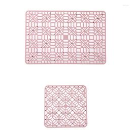 Table Mats Silicone Sink Protector Dish Drying Mat Heat Resistant Non-Slip Dishes Bowls Pad For Kitchen Office