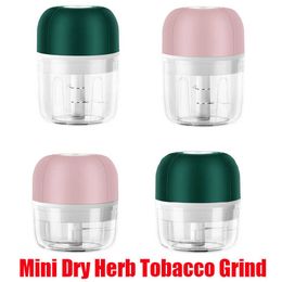 Other Smoking Accessories Mini Portable Electric 100ml 250ml Dry Herb Tobacco Grind Spice Grinder Blade Blender Cutting Crusher Grinding Chopped
