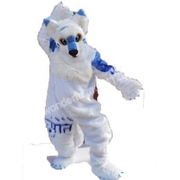 Performance Husky Dog Mascot Costumes Carnival Hallowen Gifts Unisex Outdoor Advertising Outfit Suit Holiday Celebration Cartoon Character Outfits