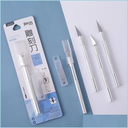 Other Household Sundries 1 Pc Mtifunctional Carving Knife Paper Cutting Letter School Office Supplies Stationery Drop Delivery 2021 H Dhdaz