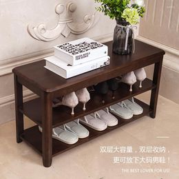 Clothing Storage Nordic Solid Wood Log Shoe Replacement Stool Cabinet Can Sit In The Door Home Rack Simple Bench Entrance Hal