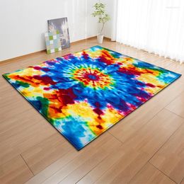 Carpets 3D Colourful Geometric Print For Living Room Bedroom Anti-slip Modern Large Area Rug Floor Mat Kids Kitchen Tapete