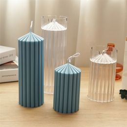 Candles Mould Cylindrical Thick Rack Spire Aromatherapy Mold DIY Geometric Shaped Plastic 221007