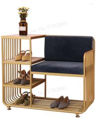 Clothing Storage Nordic Shoe Change Stool Home Entrance Seatable Bench Entry Simple Modern Iron Cabinet