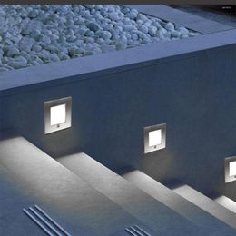 Wall Lamp 3W 1LED Outdoor Led Stair Step Light Waterproof IP65 Recessed Corner Footlight For Landscape Pathway Stairway