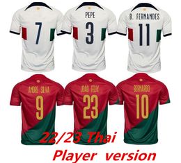 player version 2022 soccer jersey Portuguese Bruno FERNANDES DIOGO J. DANILO Portuguesa Retro 2022 Joao Felix Football shirt BERNARDO 2023 Portugieser Men 999