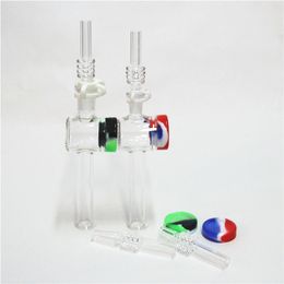 hookahs Borosilicate Nectar kits with Smoke Ti Nail Nectar oil rigs glass bongs silicone water Pipe