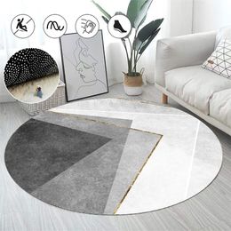 Carpet Simple Modern Round Carpet Living Room Decoration Sofa Coffee Table Mat Room Decoration Teenager Rug Home Bedroom Decor Fur Rugs 221008