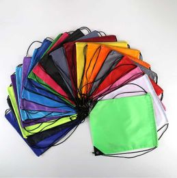 Crianças Bolsas de tração de tração de roupas de roupas de sapatos de sapatos escolares esportes de dança de dança de dança nylon backpack saco de cabos de poliéster