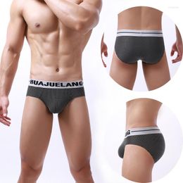 Underpants Low Waist Mens Underwear Sexy Briefs Tide Tight Sports Breathable Shorts.