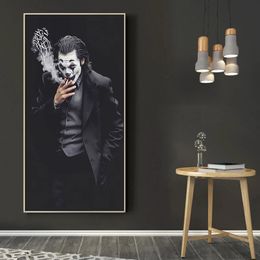 Canvas painting Modern Style Handsome Man Joker Movie poster Wall Art Nordic Posters and Prints Wall Pictures for Living Room Decoration