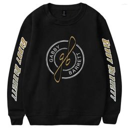 Men's Hoodies Gabby BarreMerch Sweatshirt Unisex Crewneck Long Sleeve Men Women Outwear 2022 Casual Style Youthful Couple Clothes