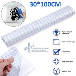 Window Stickers Arrival PVC Application Tape Wall Windows Alignment Grid Decorative Films Transfer Paper Sign 30 100cm