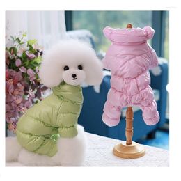 Dog Apparel Winter Clothes For Dogs Quality Warm Parkas Down Coats Jumpsuit Windproof Overalls Outfit